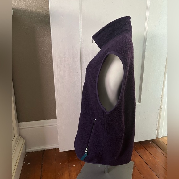 Patagonia Synchilla 90s Fleece Vest Purple L USA-Made | Winter Layer Cozy Chic - Picture 7 of 17
